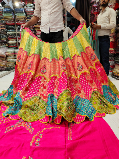 Gorgeous pink Green lehenga