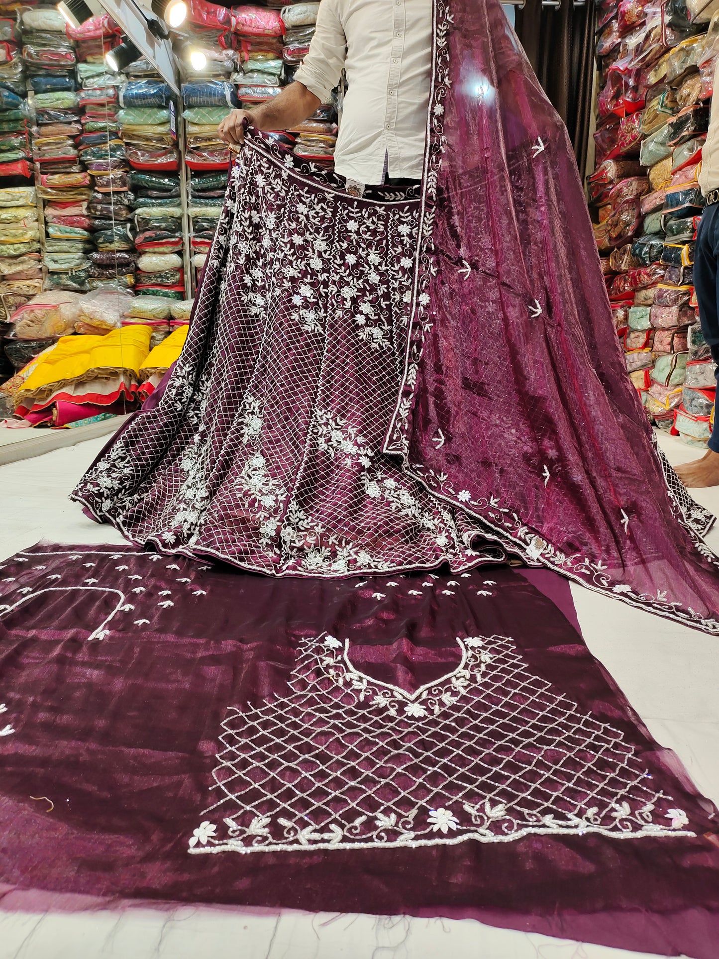 Fantastic Purple violet lehenga