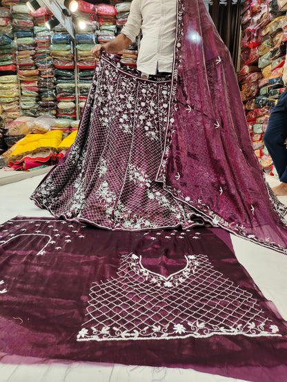 Fantastic Purple violet lehenga