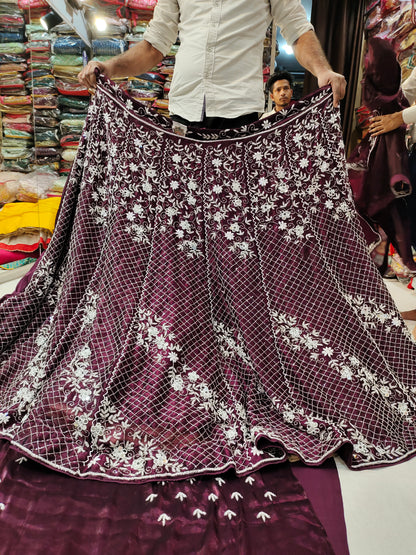 Fantastic Purple violet lehenga