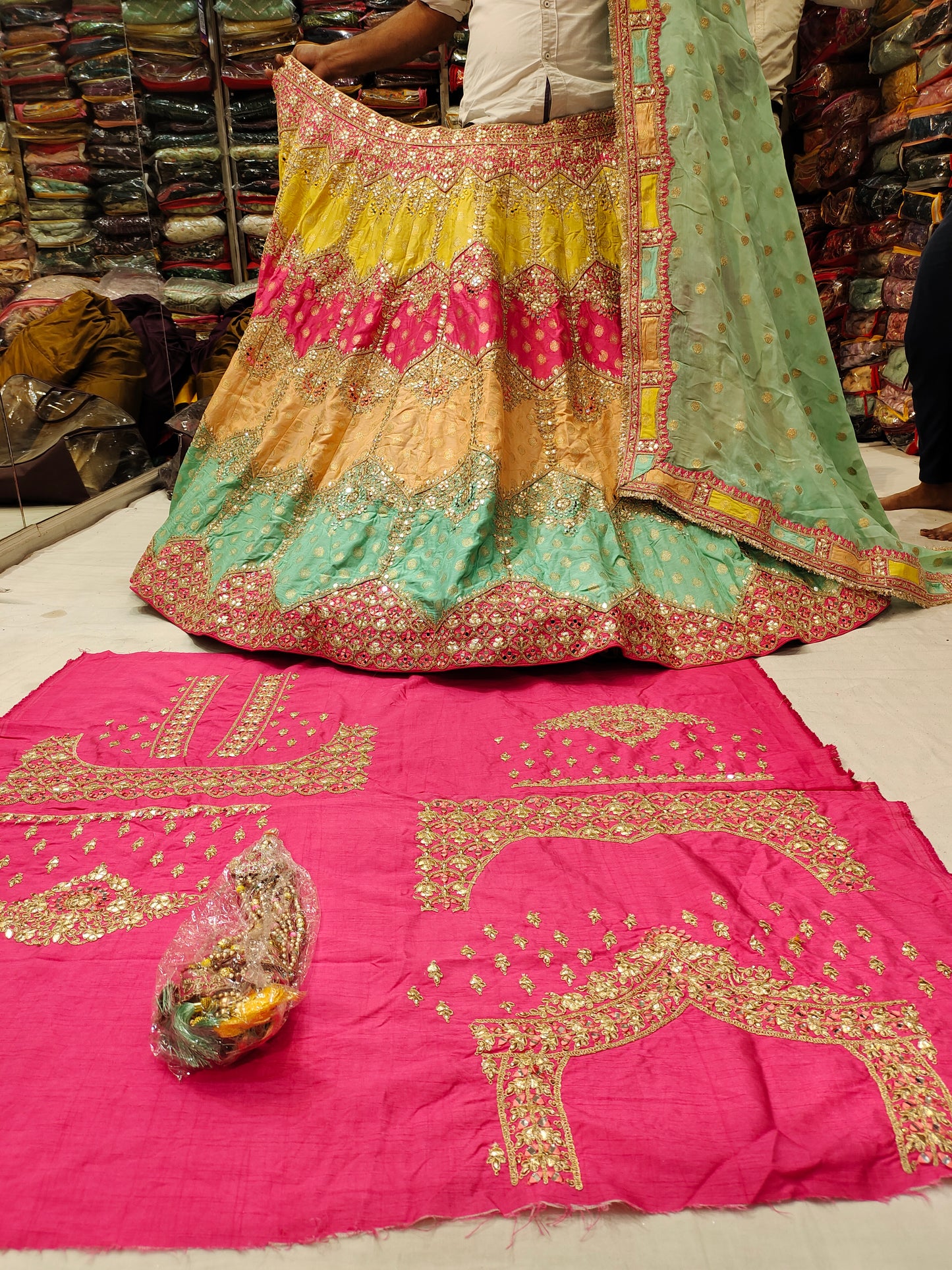 Gorgeous yellow Green lehenga