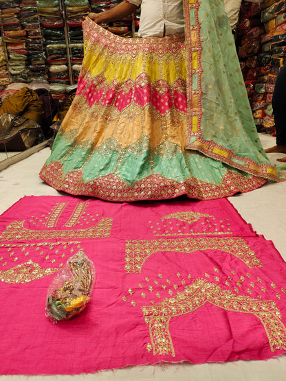 Gorgeous yellow Green lehenga