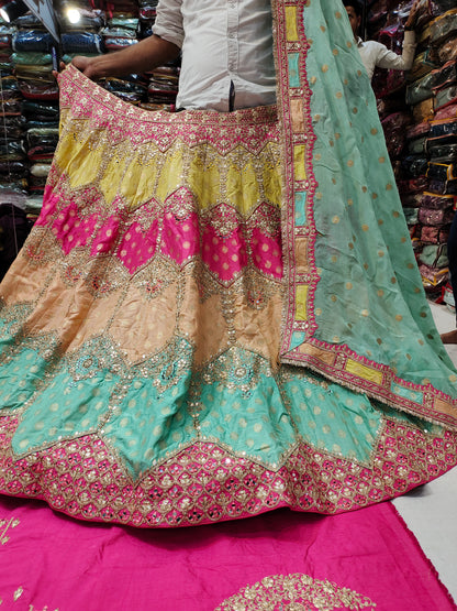 Gorgeous yellow Green lehenga