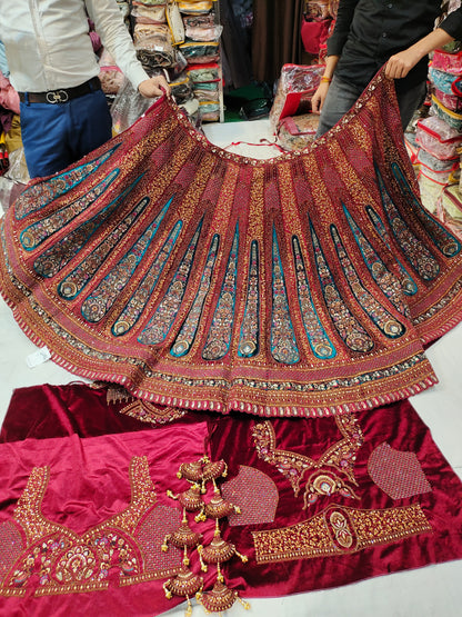 Lovely pink peach lehenga