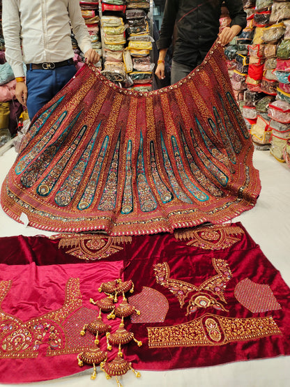 Lovely pink peach lehenga