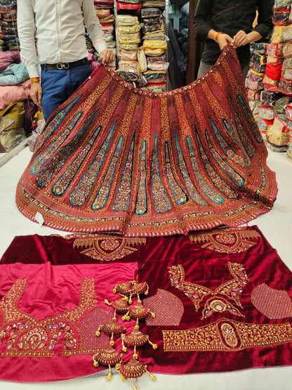 Lovely pink peach lehenga