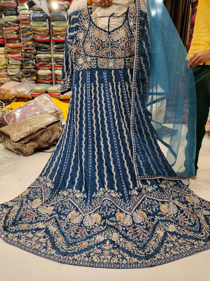 Fantástico vestido azul