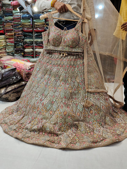 Fantastic golden white Lehenga