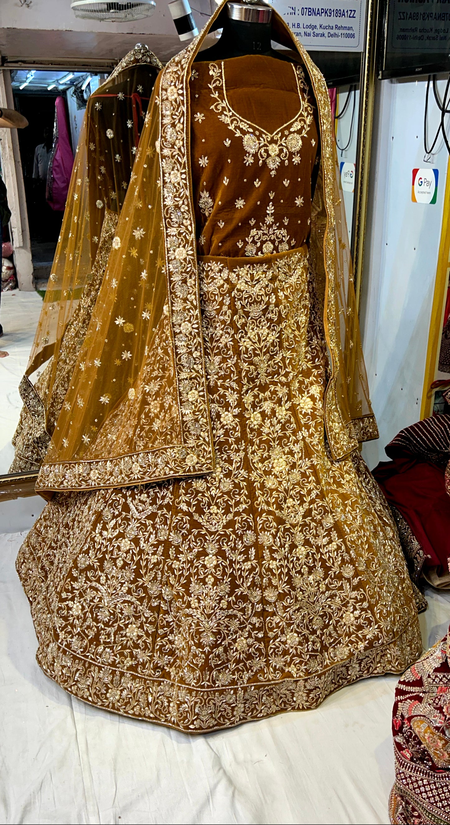 Something different mustard lehenga