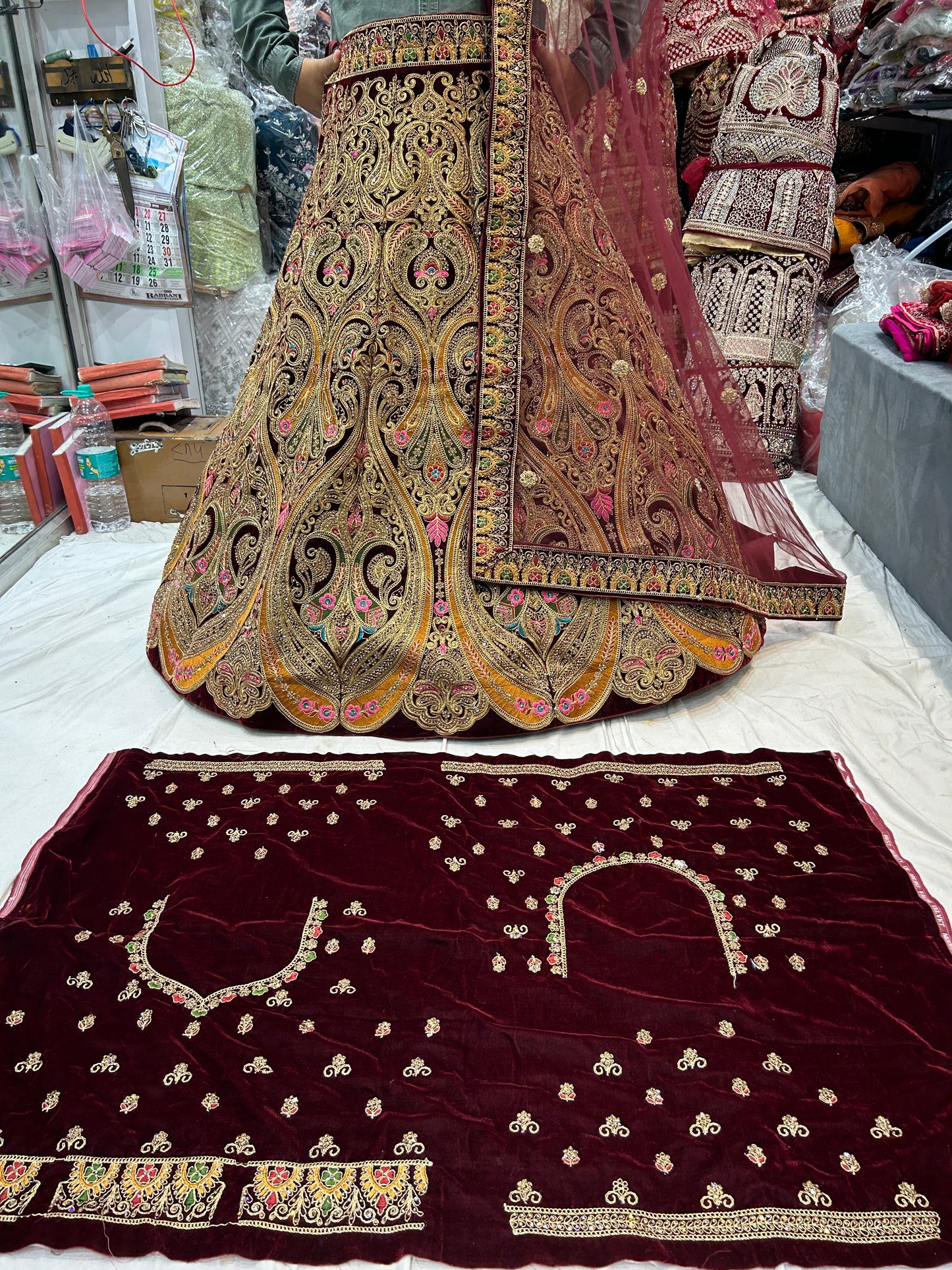 Maroon Bridal Lehenga