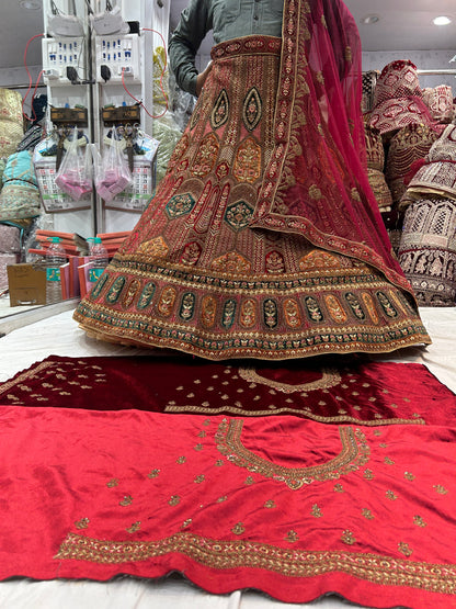 Maroon Bridal Lehenga