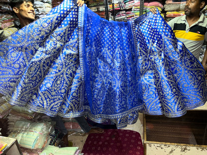 Designer blue ball sparkling lehenga 🥰