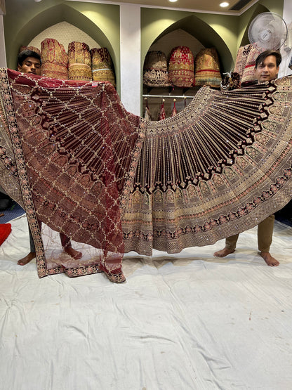 Awesome maroon Lehenga 🥰