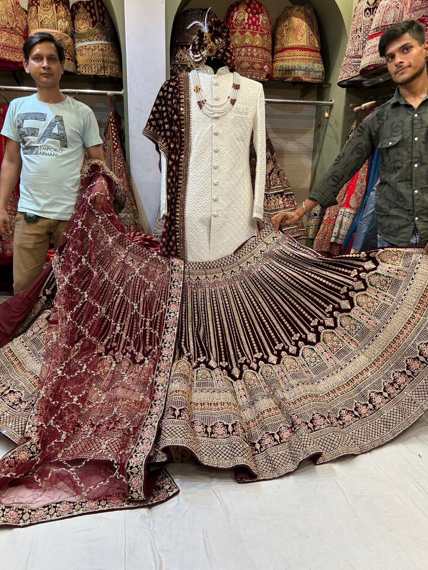 Awesome maroon Lehenga 🥰