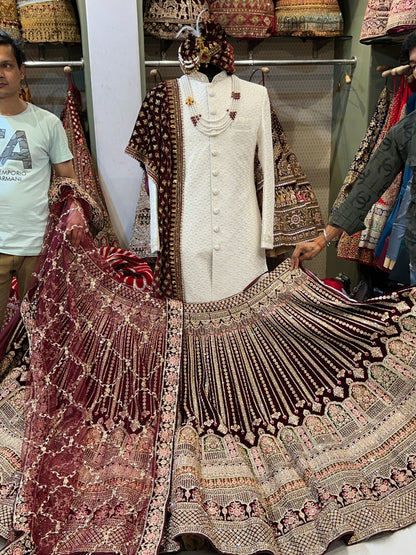 Awesome maroon Lehenga 🥰