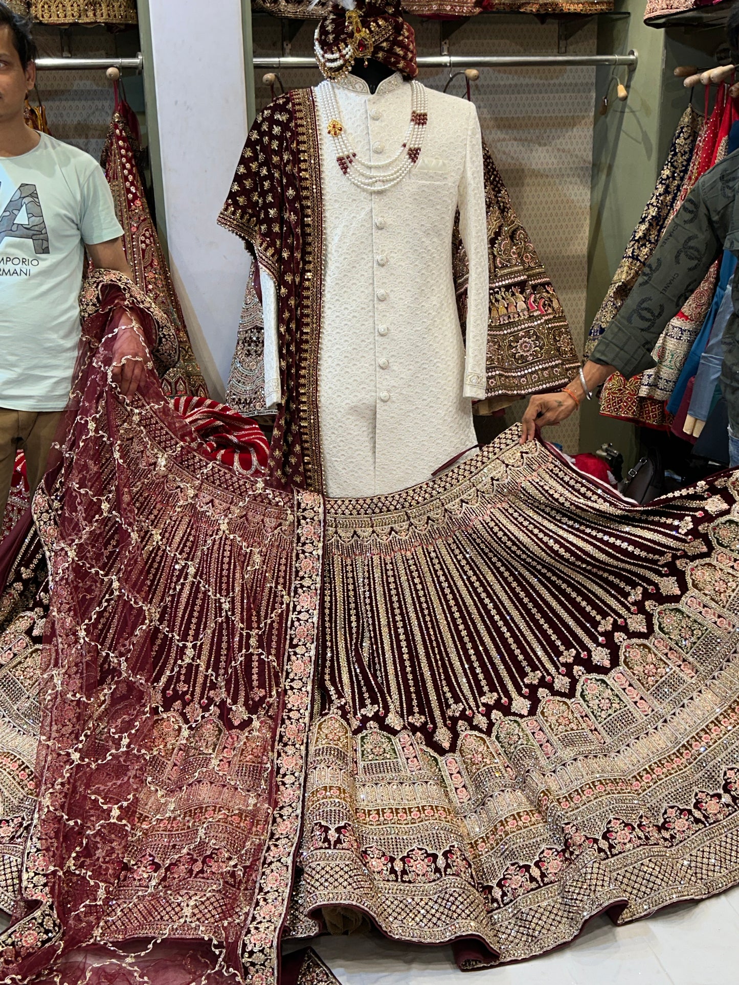 Awesome maroon Lehenga 🥰