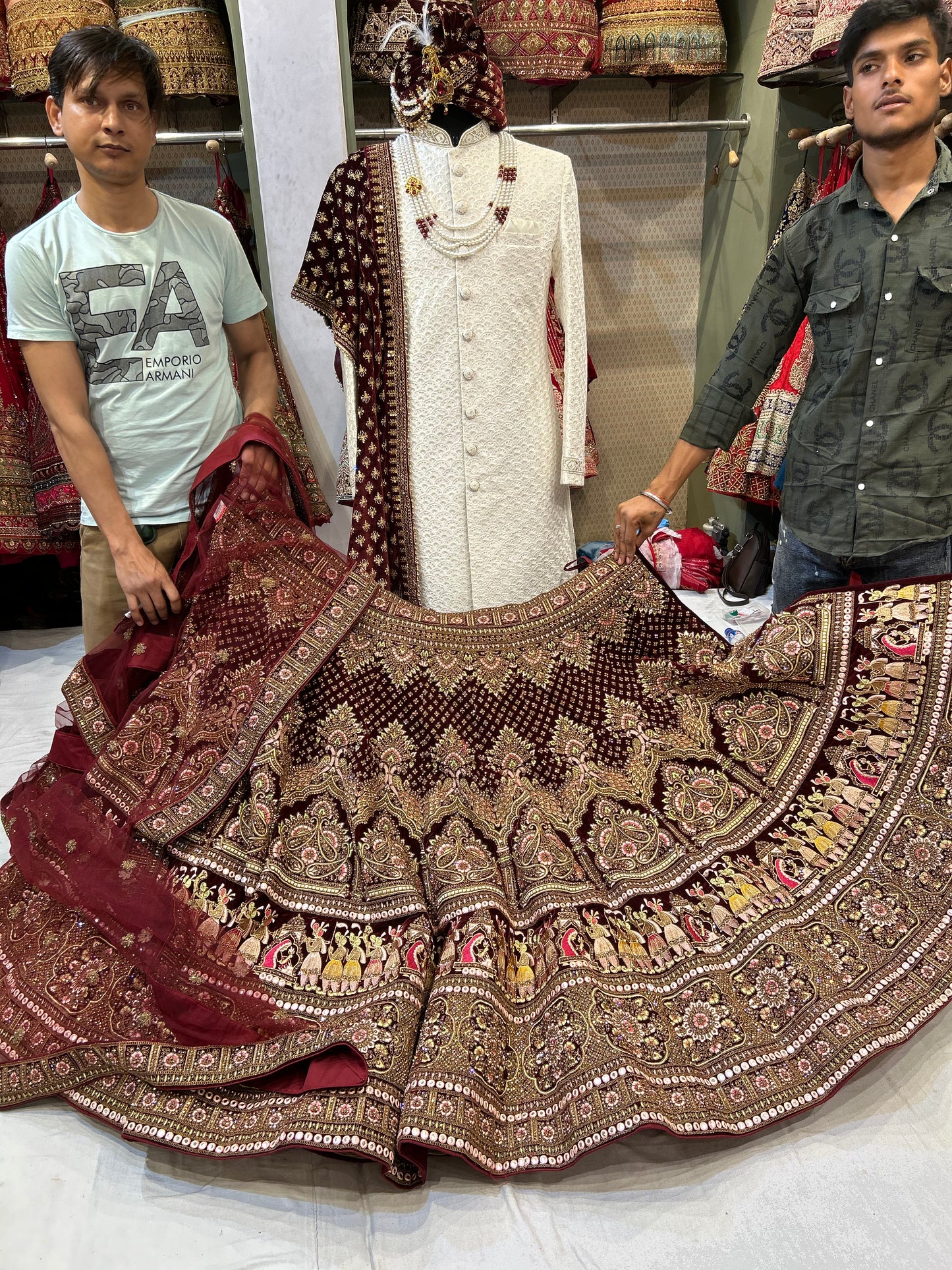 Majestic Red Lehenga 🥰