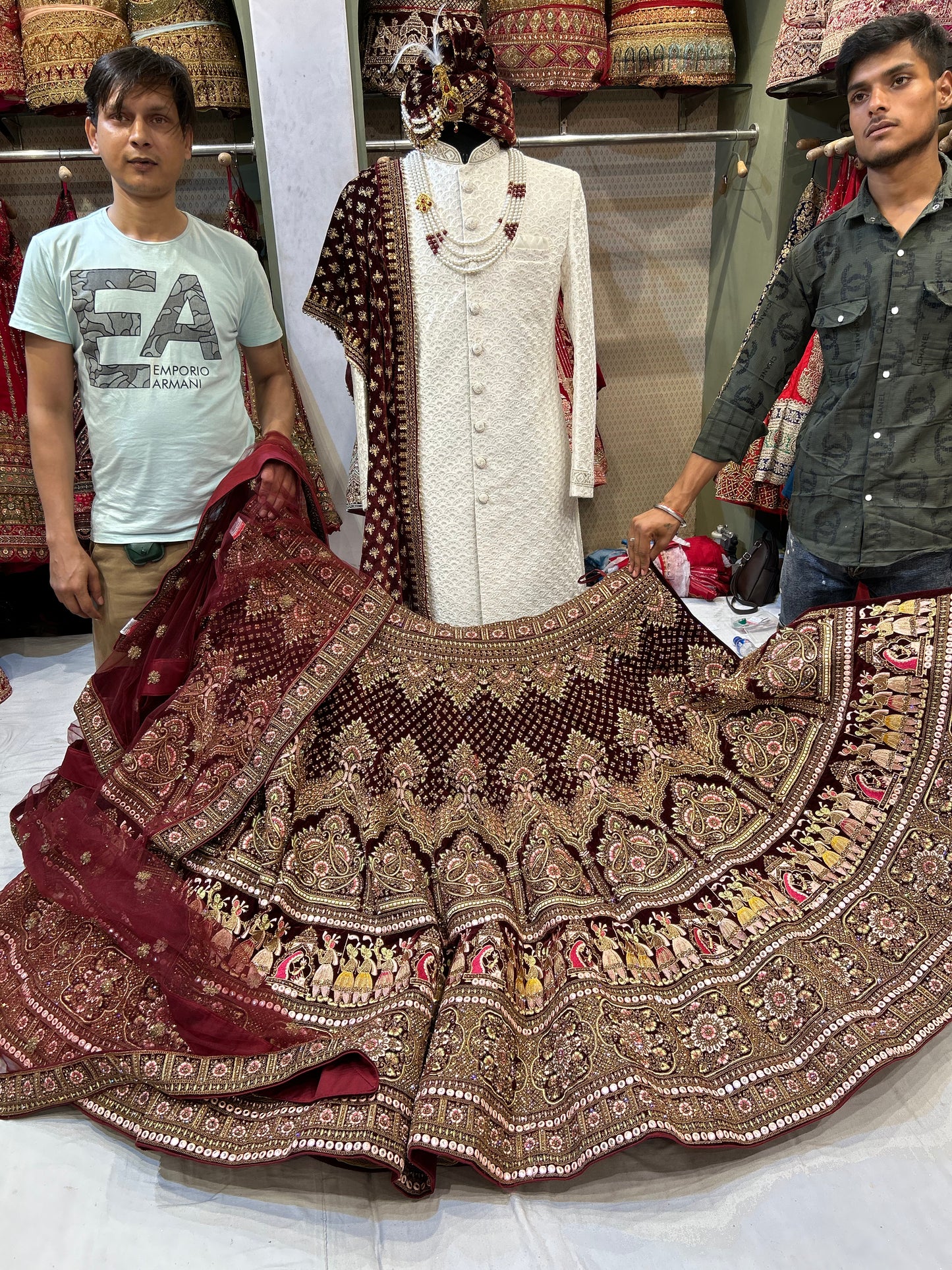 Majestic Red Lehenga