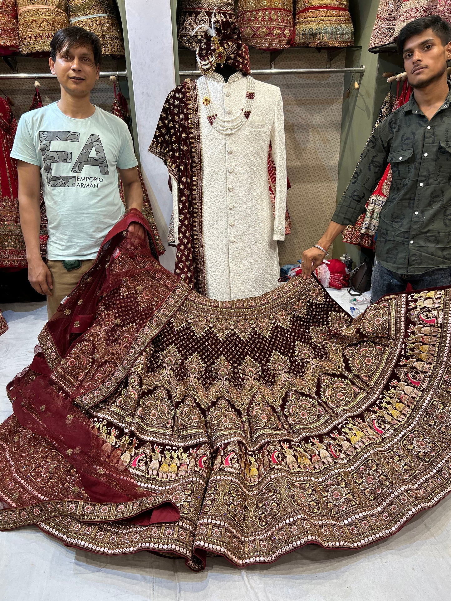 Majestic Red Lehenga