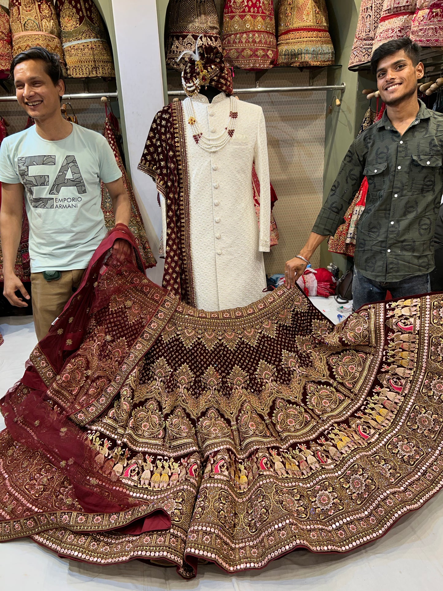 Majestic Red Lehenga