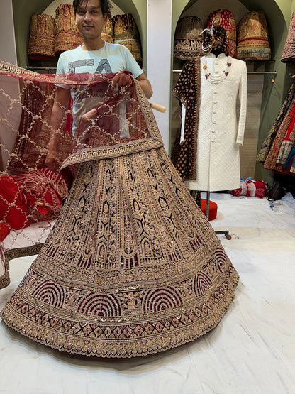 Stunning maroon Lehenga