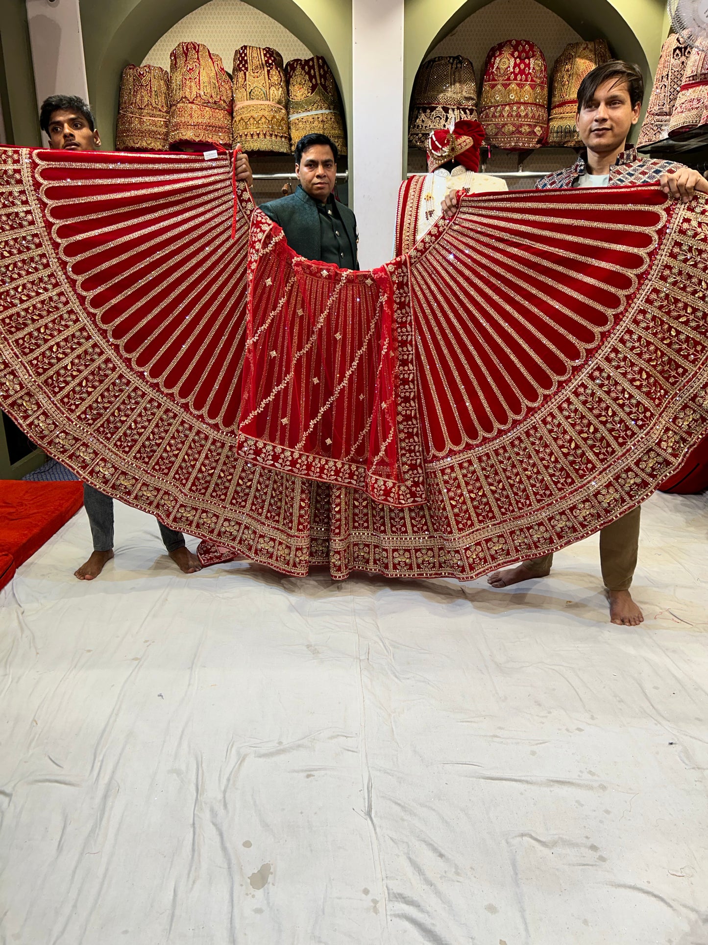 Astonishing Red Lehenga