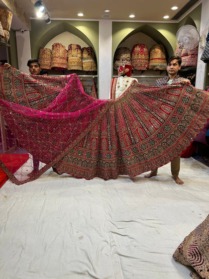 Lehenga rosa extraordinaria