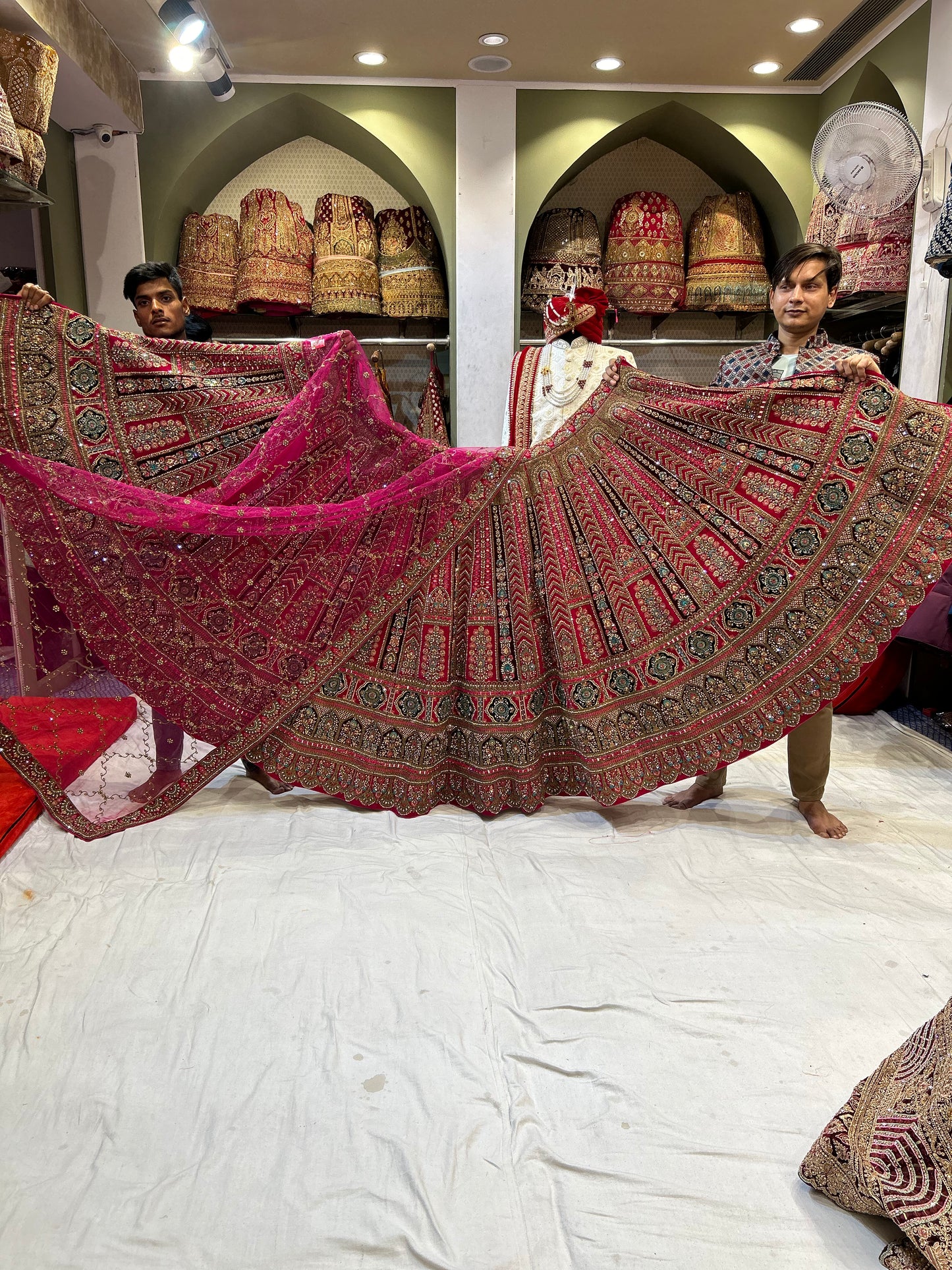 Lehenga rosa extraordinaria