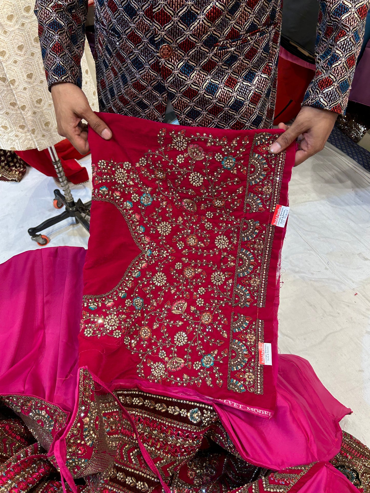 Lehenga rosa extraordinaria