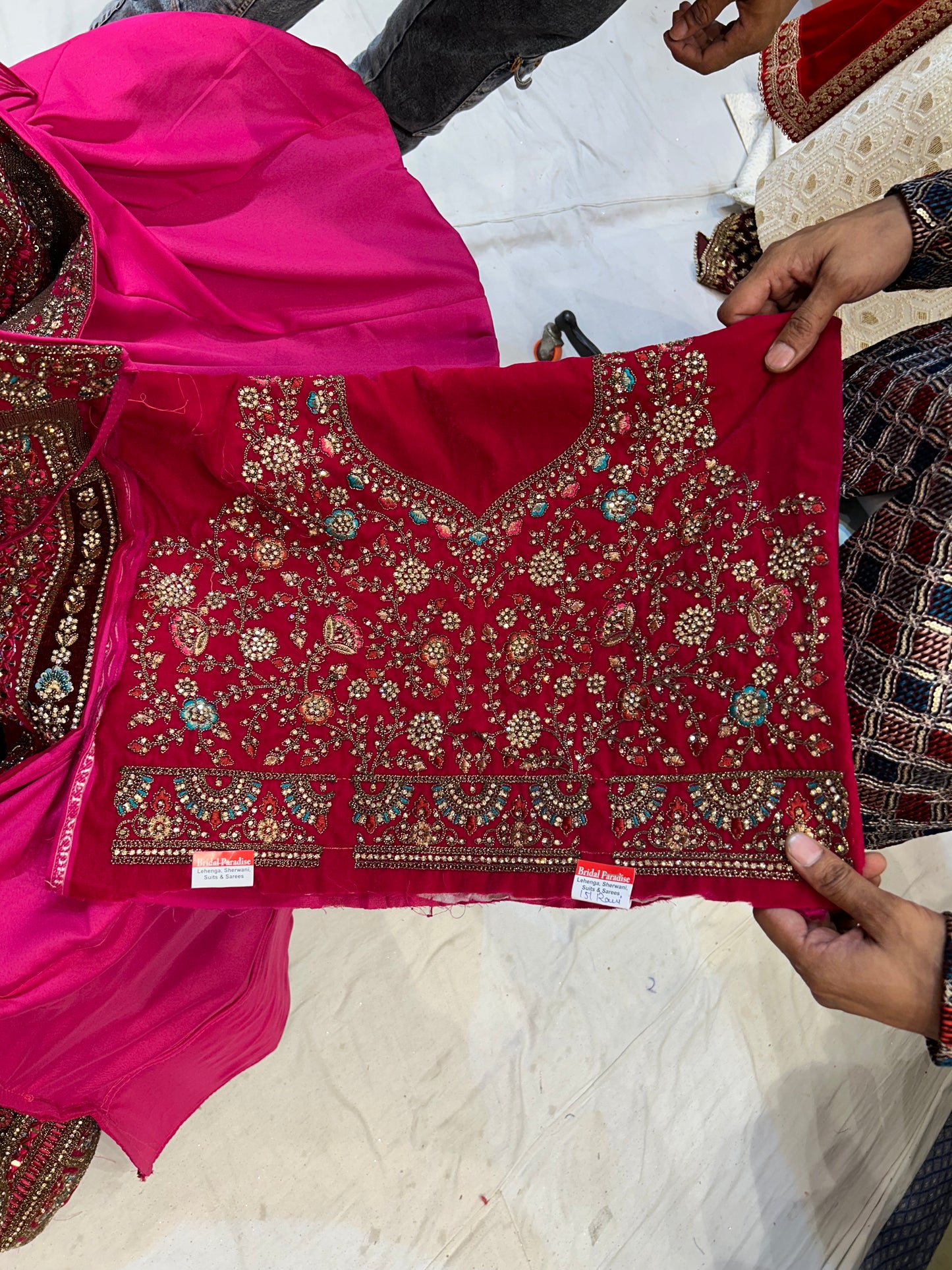 Lehenga rosa extraordinaria