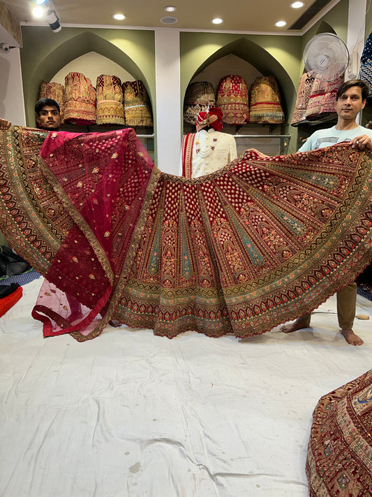 Preciosa lehenga roja 😍