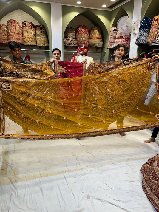 Fabuloso Lehenga de mostaza