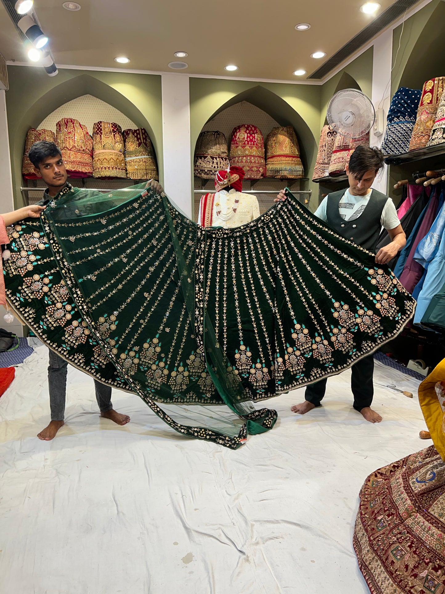 Amazing Green Lehenga