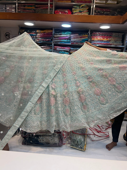 Astonishing sky-blue Lehenga ❤️