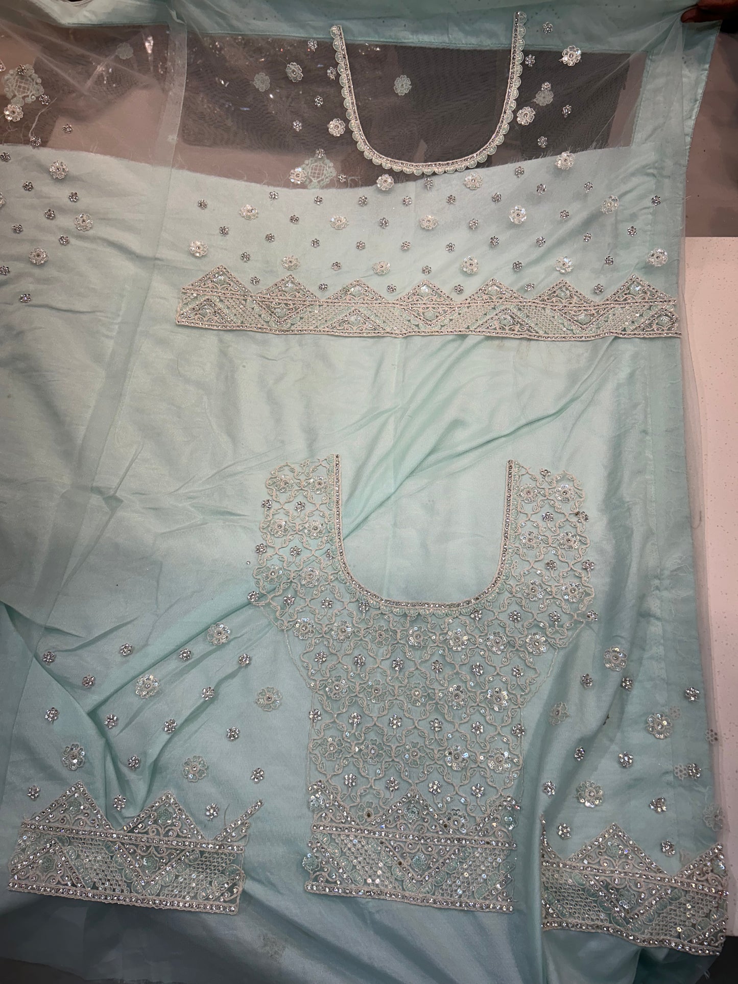 Astonishing sky-blue Lehenga ❤️