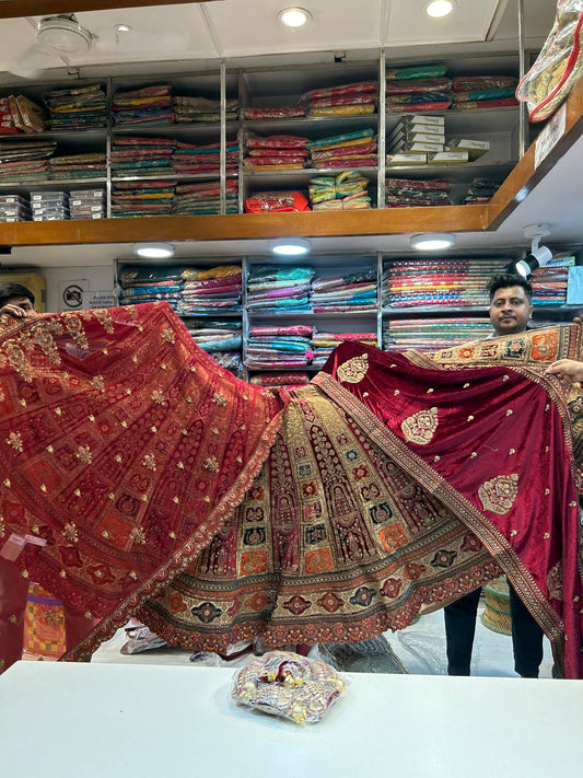 Lehenga roja, la nueva tendencia de los blogueros ❤️