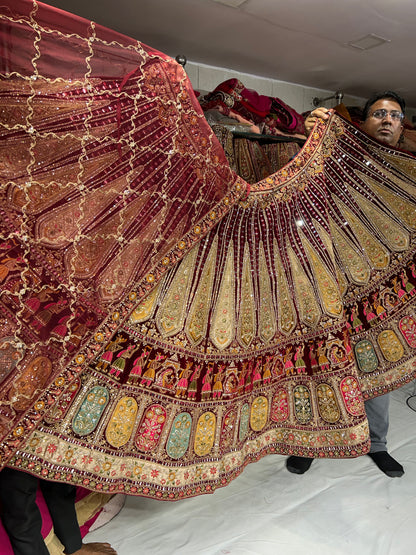 Gorgeous maroon Lehenga 🥰