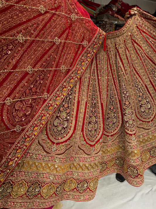 Stunning Red Lehenga 🥰