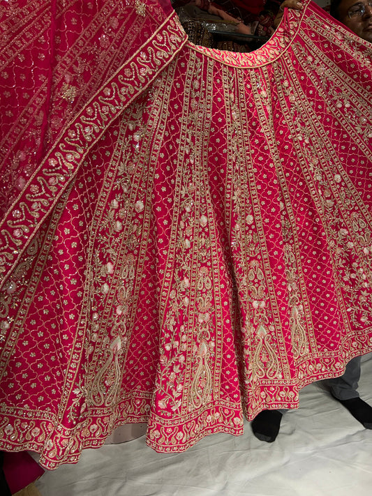 Impresionante lehenga rosa