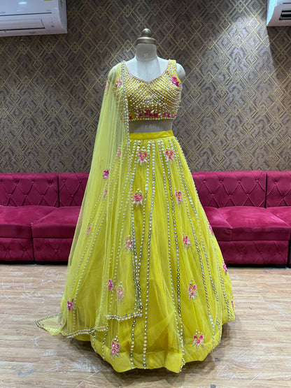 Amazing haldi mehendi Lehenga