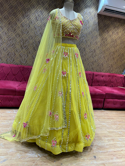 Amazing haldi mehendi Lehenga