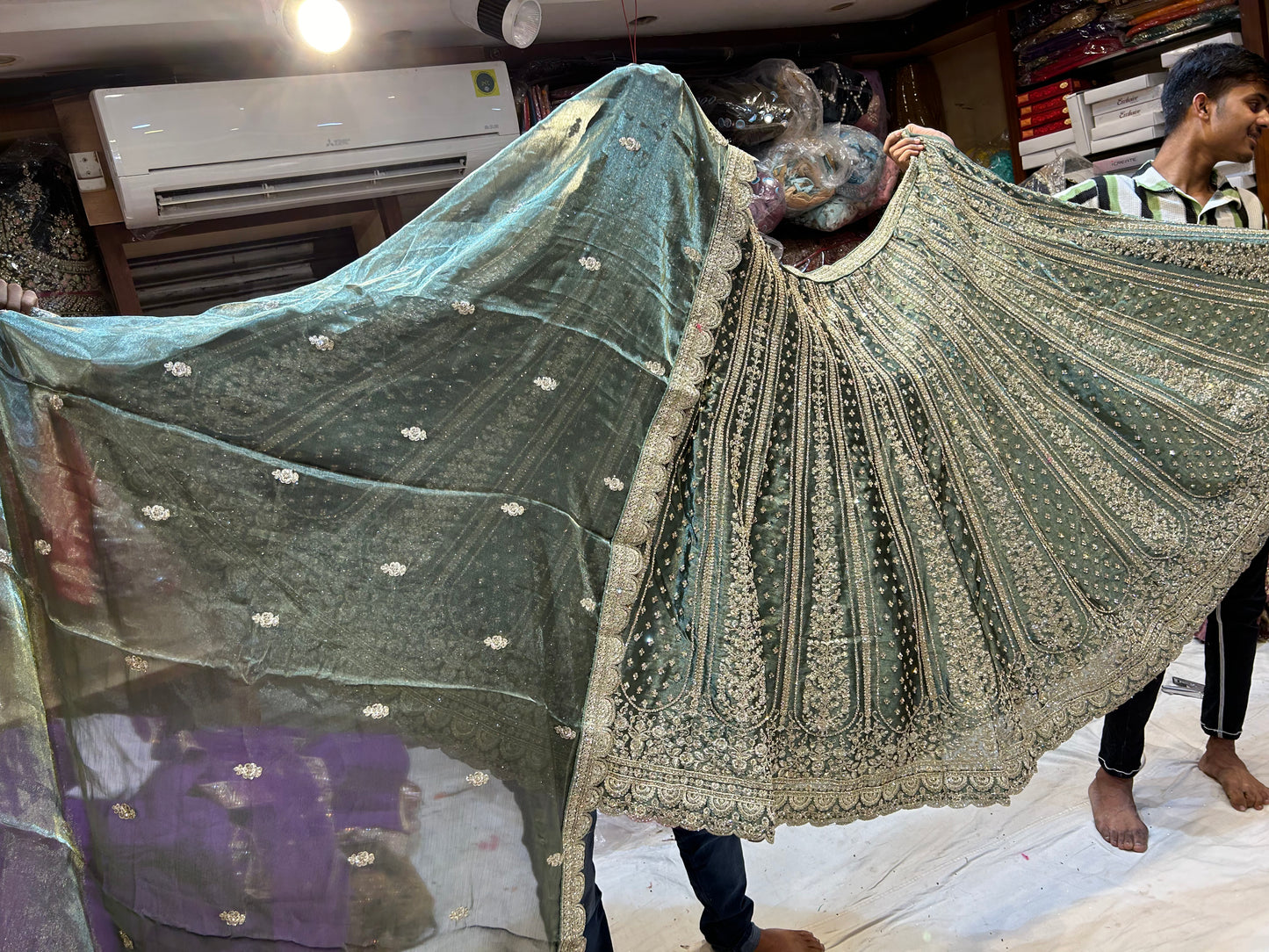 Majestic Blue Lehenga