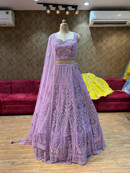 Amazing Pink & Purple Lehenga