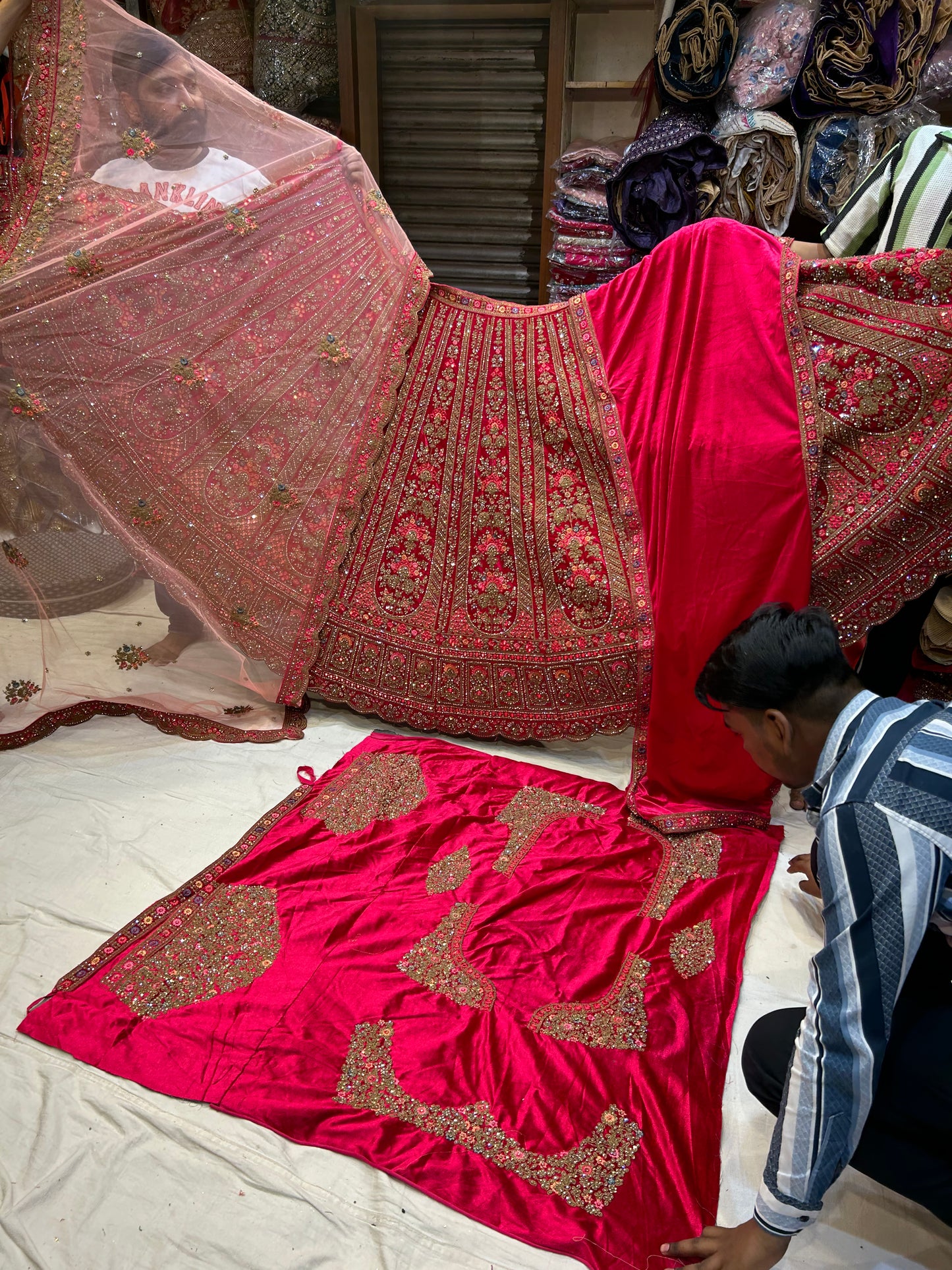 Amazing Red Lehenga