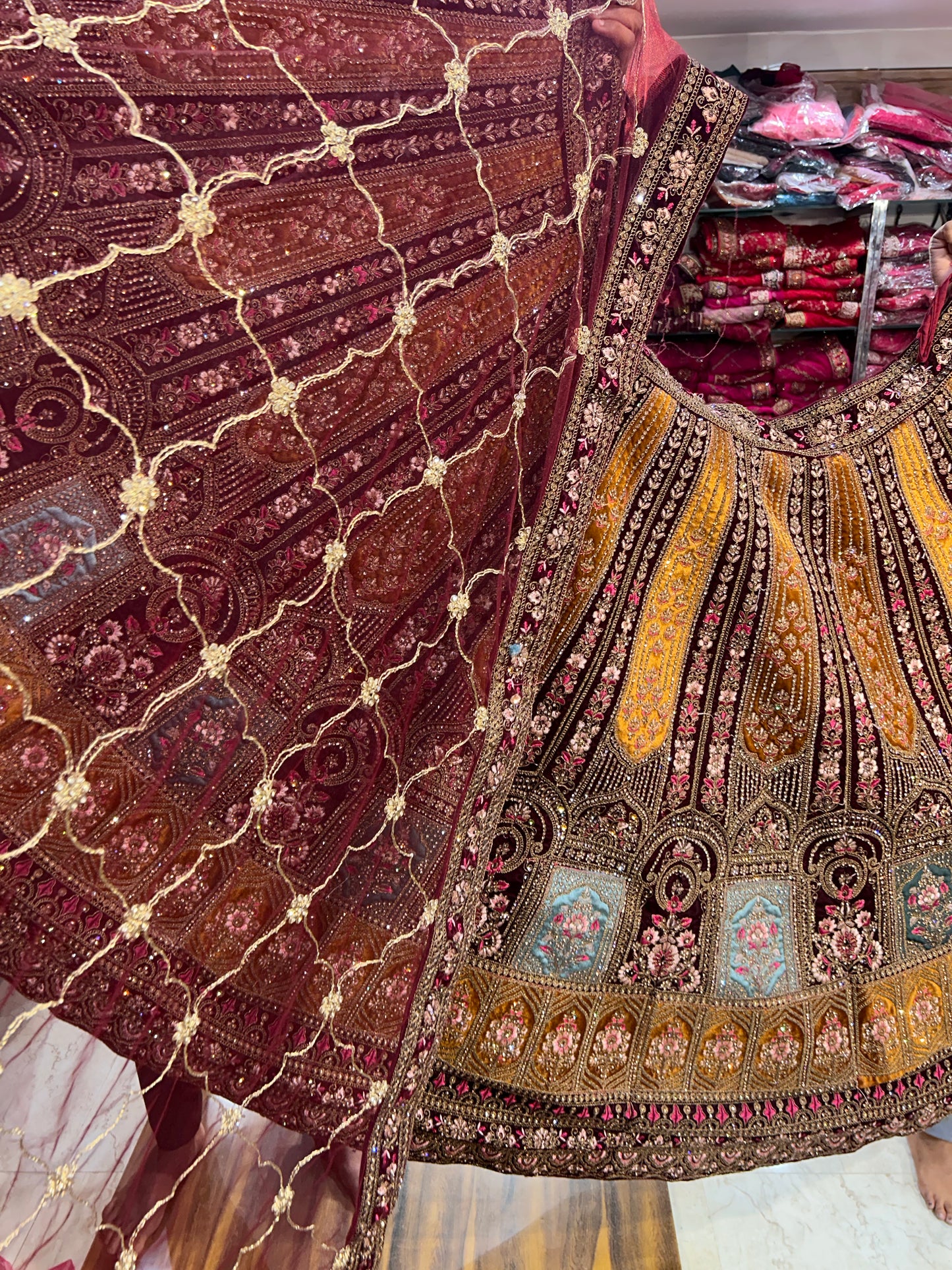 Fabulous maroon Lehenga