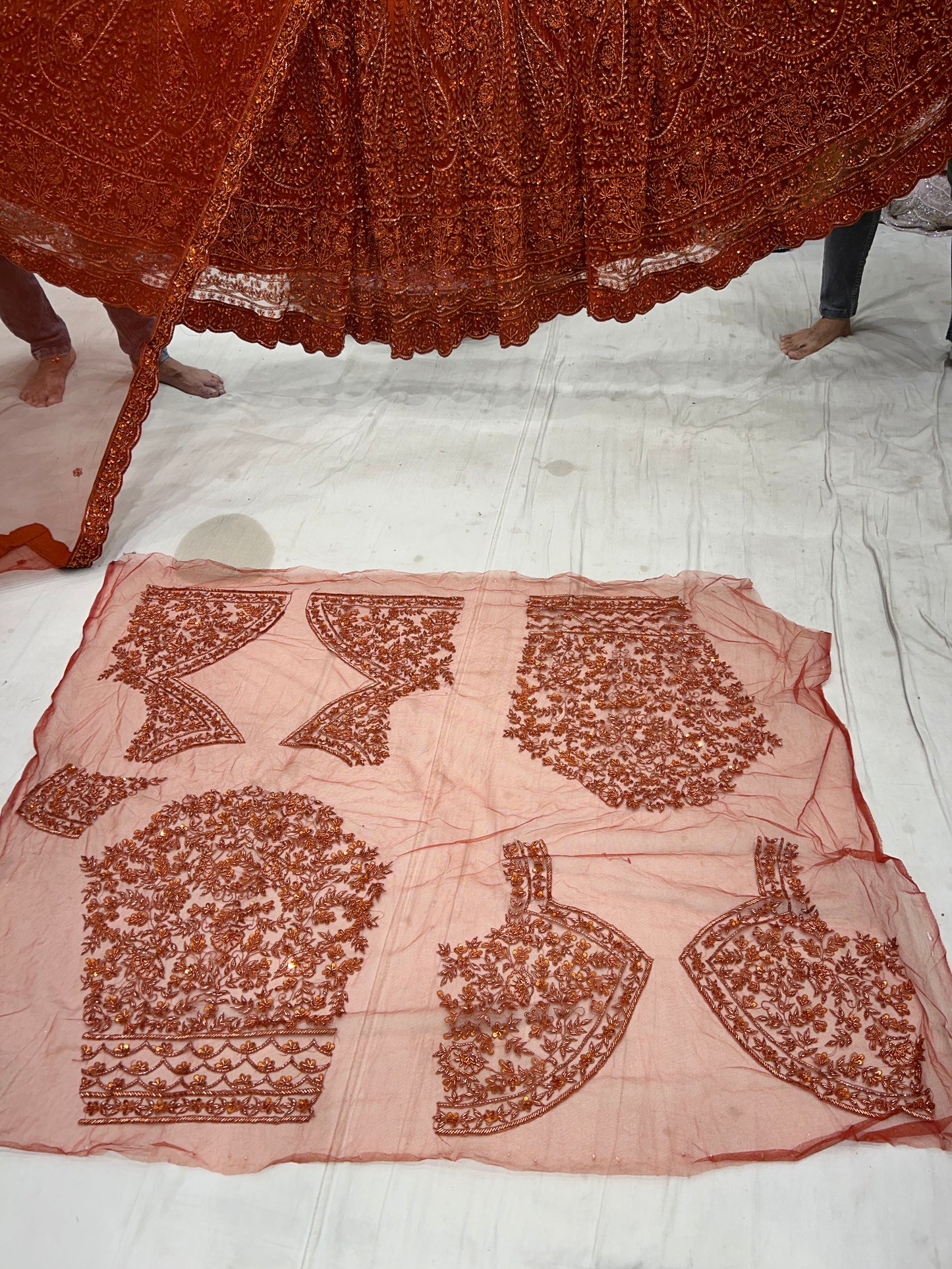 Gorgeous orange bridal Lehenga 🥰