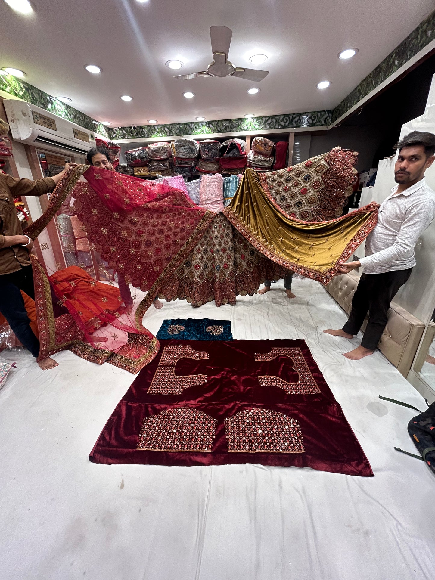 Fabulous musturd double dupatta  Lehenga 🥰