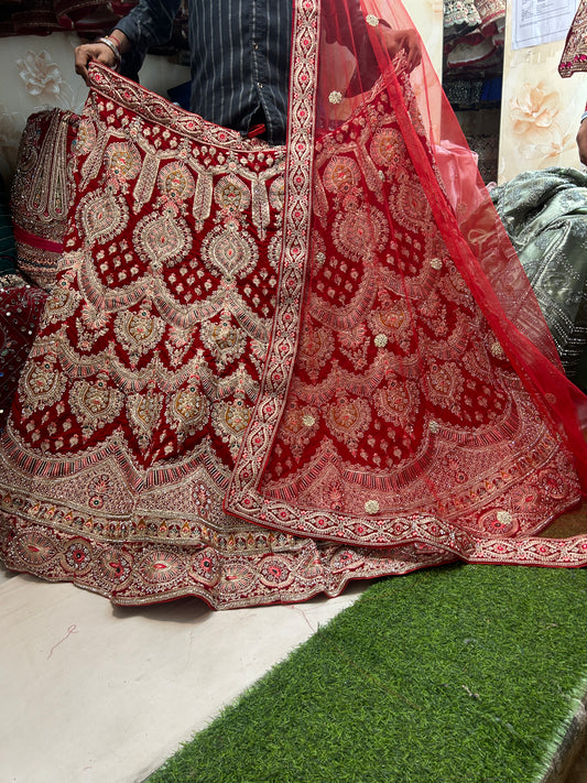 Beautiful Red Bridal Lehenga