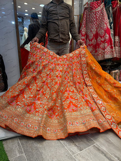 Orange Lehenga