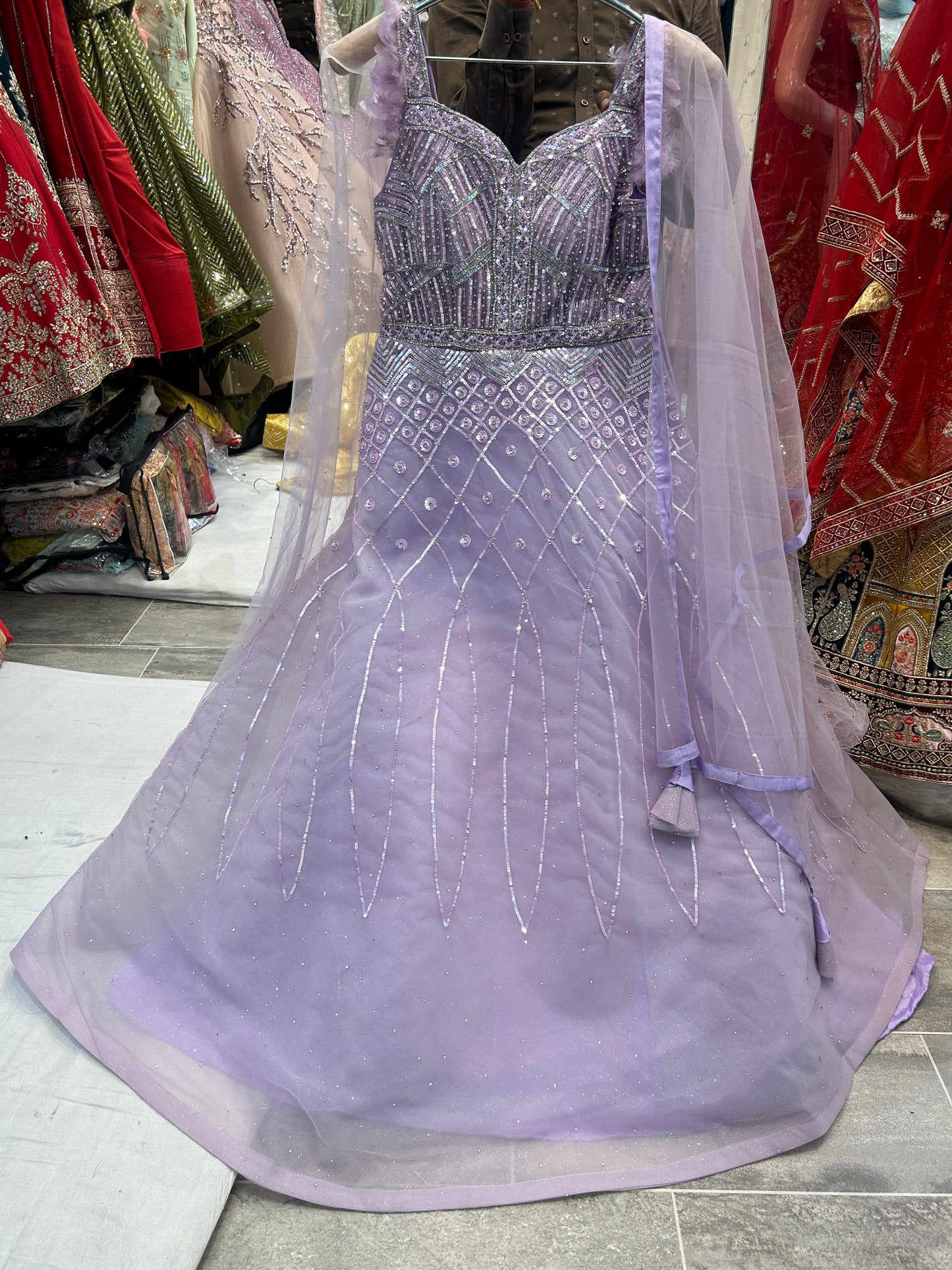 Light purple shining Dress